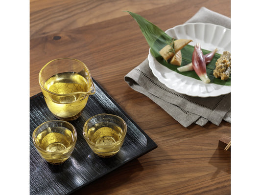 酒器セット- 金箔 グラス 片口