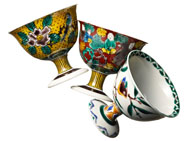 Sake Cups (Kutani-yaki)