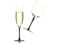 Champagne Flute & Wineglass