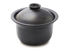Heat Resistant Ceramic Rice Pot - Black