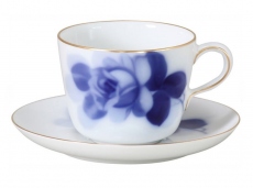 "Blue Rose" Cup & Saucer (Morning)