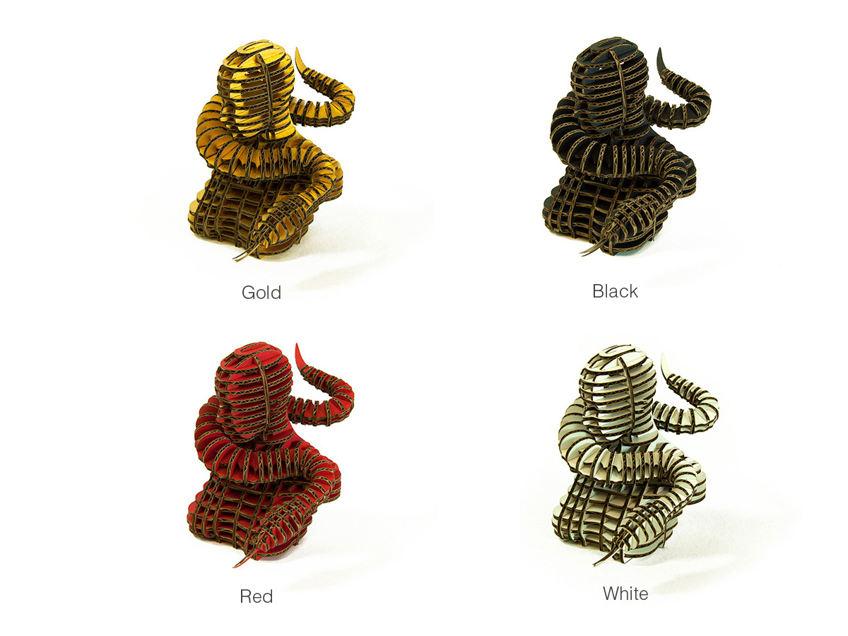 DTorso Laser Cut Cardboard Animals Snake 125 Products ALEXCIOUS