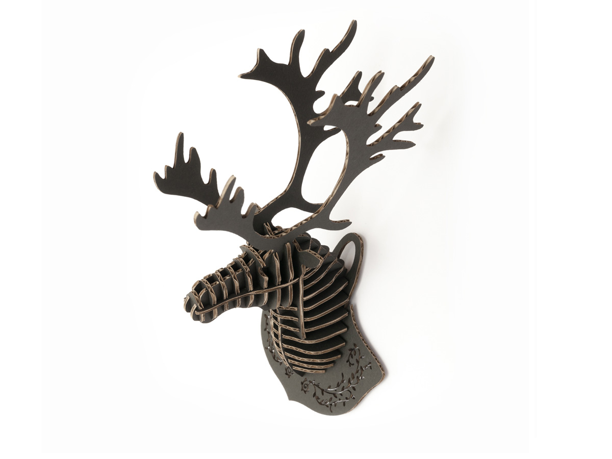 DTorso Laser Cut Cardboard Animals Deer Head mini Products ALEXCIOUS