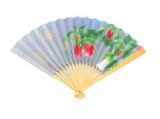  Japanese Folding Fans (Bellflowers)