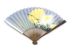 Japanese Folding Fans (Chrysanthemums & Moon)