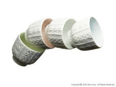 Porcelain Knit Cup - ceramic cup