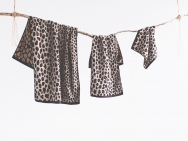 leopard 3 piece - luxury cotton towel 