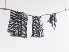 zebra 3 piece - luxury cotton towel 
