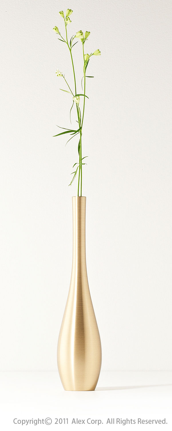 NOUSAKU Brass Flower Vase Sorori(Gold) Products ALEXCIOUS