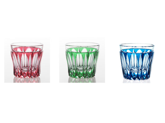 左より Gold Red/ Green /Indigo Blue