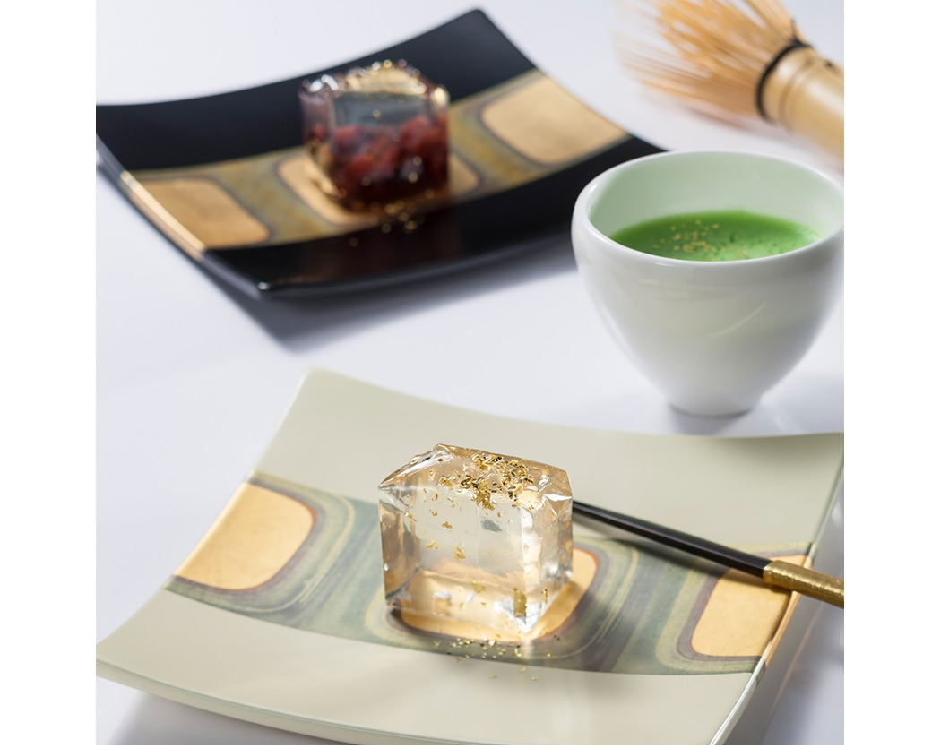 スクエアプレート 古代箔 - 金箔 器