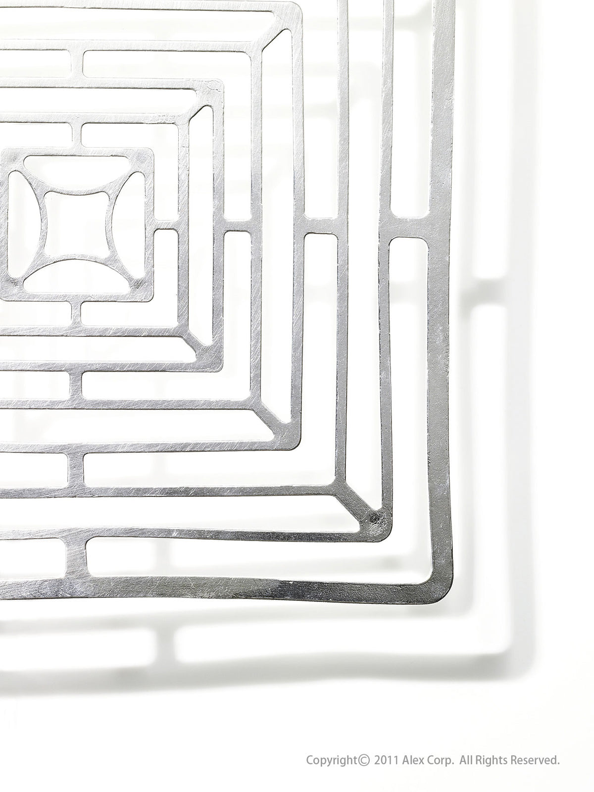 KAGO Square L - Pure Tin Basket