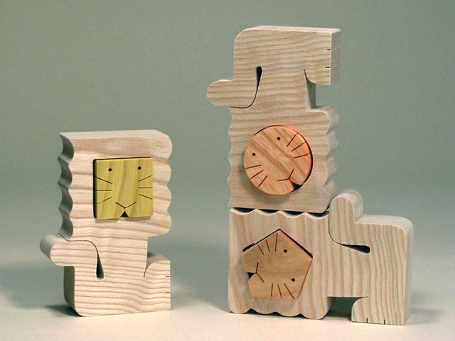 Wooden Lion Puzzle