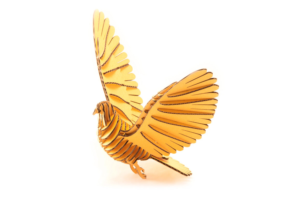 40ピース 段ボール製 ミニチュア組立てキット- 鳩段 110