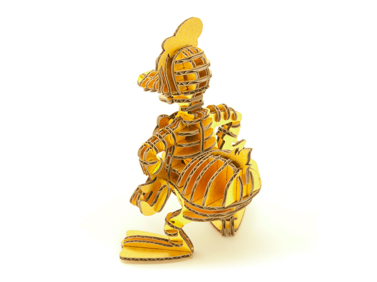 65ピース 段ボール製 ミニチュア組立てキット - ドナルド 088 Gold