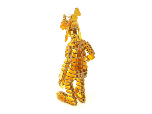 92ピース 段ボール製 ミニチュア組立てキット - グーフィー 125 Gold