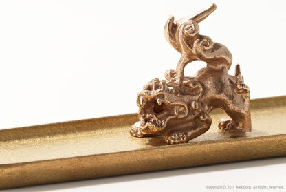 香の器　獅子セット　-青銅・真鍮-