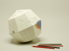 Earth’s Axis, 23.4 Degree Sectional Globe [BLANK] 