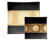 Square Plate - gold leaf dinner plate