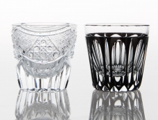 Times Now Past Pair Sake Shot Glasses - Edo Kiriko