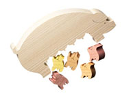 Wooden Piggy Puzzle