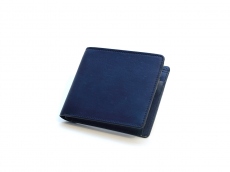 JAPAN BLUE Leather Half Fold Wallet