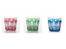 Kaleidoscopic Sake Shot Glass - Edo Kiriko