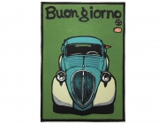 Fiat 500 "Topolino" - wood-print art