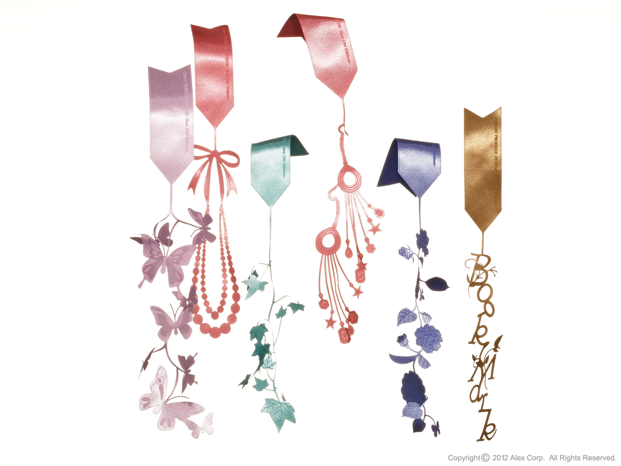 ハンドメイド　ブックマーカー　栞　«No.81»　いちご　リボン　ラインストーン ハンドメイド ブックマーカー 栞 «No.81» いちご リボン ライン