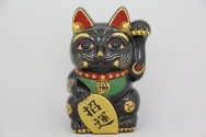Carbon Fiber Beckoning Cat - figurine
