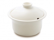 Heat Resistant Ceramic Stew Pot - Large White