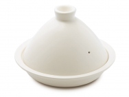 Heat Resistant Ceramic Steamer - White