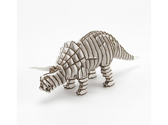 FLATS Laser Cut Cardboard Dinosaur - Triceratops 183 FLATS Laser Cut Cardboard Dinosaur - Triceratops 183