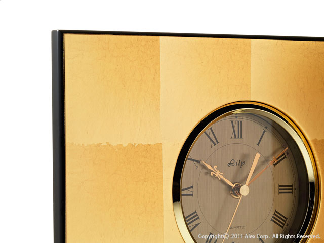 Gold Leaf Clock - home decor | Products | ALEXCIOUS