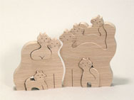 Wooden Kitty Puzzle