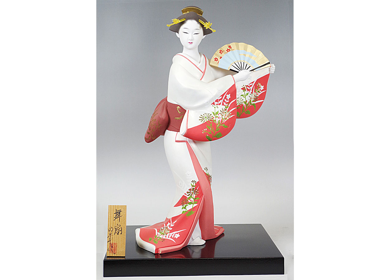 博多人形 日本舞踊 フィギュア 楽天市場】【博多人形】【美人物（立姿）】『博多踊り 献寿作