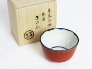 Makuzu-yaki Sake Cup (Sometsuke-akamaki)