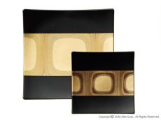 Square Plate - gold leaf dinner plate