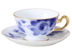 "Blue Rose" (Cup & Saucer)