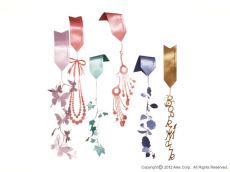 Bookmark Set - ribbon bookmark