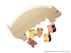 Wooden Piggy Puzzle