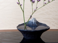 Japanese Zen Garden - Reverse Mt. Fuji - Vase