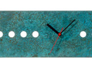 'Patinized' Brass Clock 
